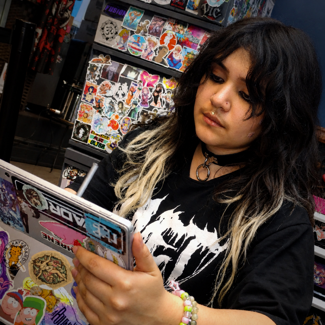 Damon, tattoo artist and piercer at Mindcrusher Tattoo